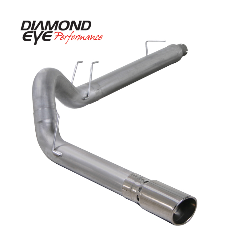 Ford F350 DPF Back Performance Exhaust - Diamond Eye Performance - 5in Single Aluminized - `08-`10